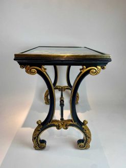 Louis-Philippe | Robin Kowalski Antiques Table Italienne Avec Plateau En Marbre Et Pietra Dura