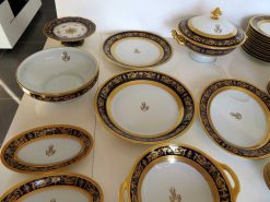 Ceramiques, Porcelaines | Antiquités Biau Bleu De Four Haviland Imperator, Service Complet En Porcelaine De Limoges