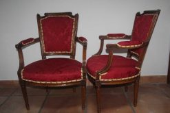 Louis Xvi | Didascalies Paire De Fauteuils A Chapeau De Gendarme, Epoque Louis Xvi